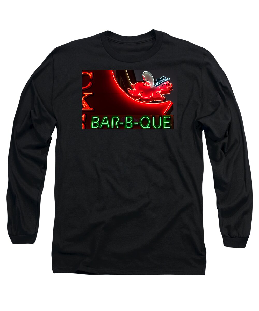 Bar-b-que Long Sleeve T-Shirt featuring the photograph Nashville BBQ by Glenn DiPaola