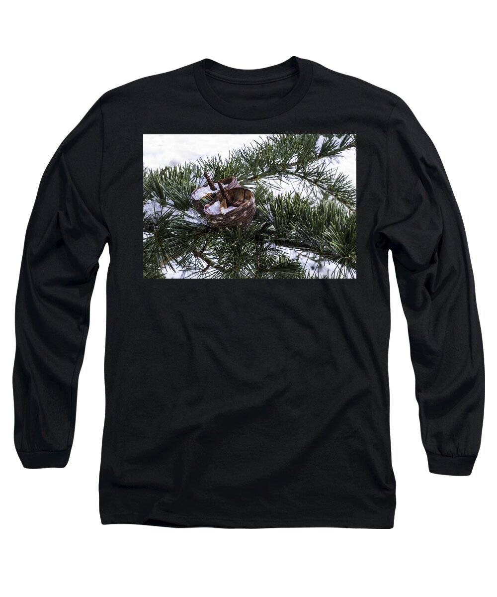 Fir Long Sleeve T-Shirt featuring the photograph Nibbled by Spikey Mouse Photography