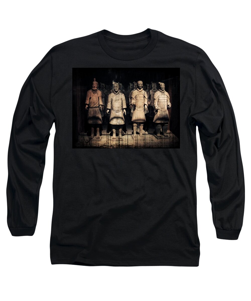 Terracotta Army Long Sleeve T-Shirt featuring the photograph Nothing to Kill or Die For by Zinvolle Art