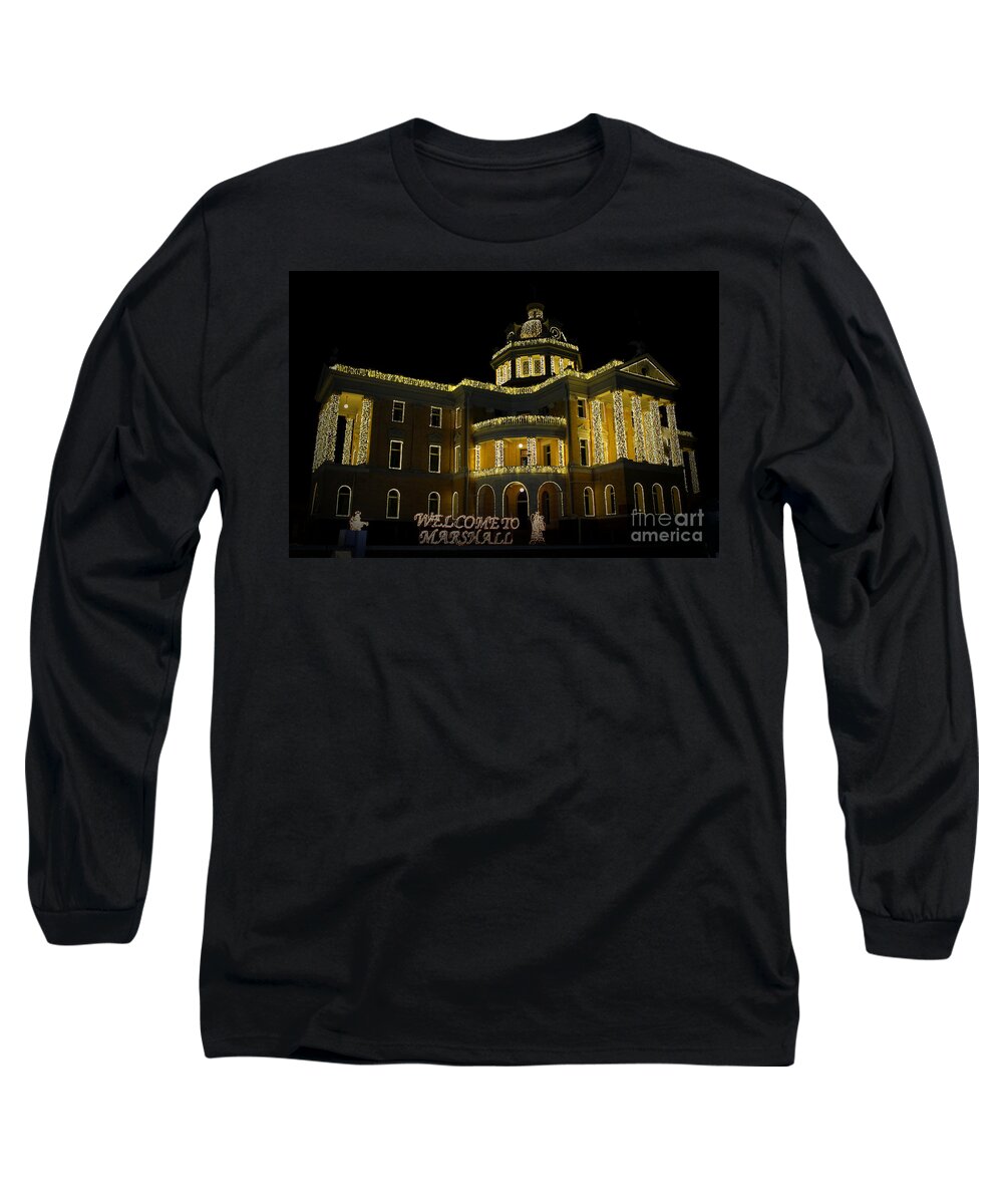 Old Harrison County Courthouse Long Sleeve T-Shirt featuring the photograph Old Harrison County Courthouse by Kathy White