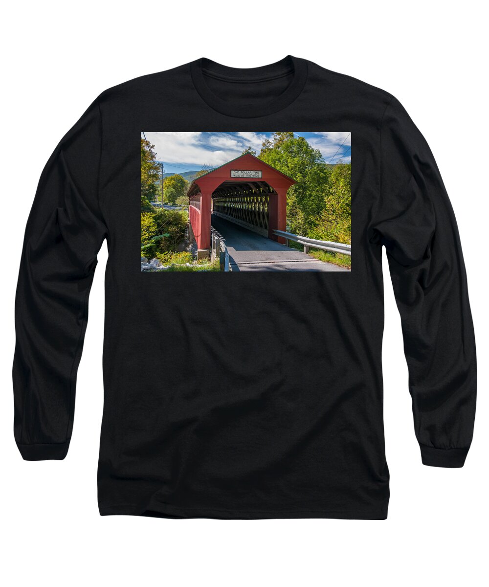 Arlington Vt Long Sleeve T-Shirt featuring the photograph One Dollar Fine by Guy Whiteley