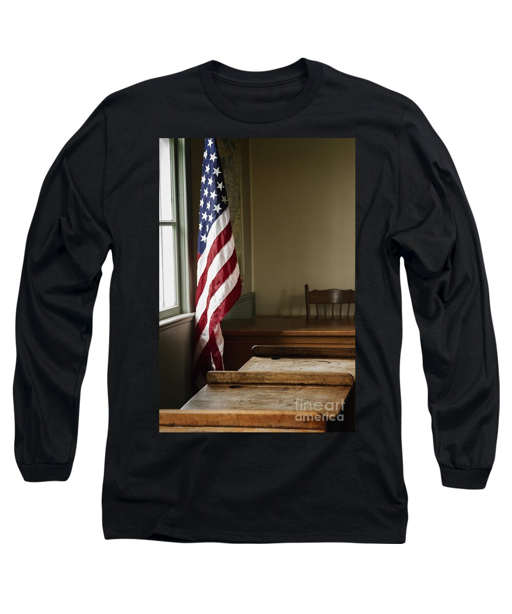 School Long Sleeve T-Shirt featuring the photograph One Room School by Margie Hurwich