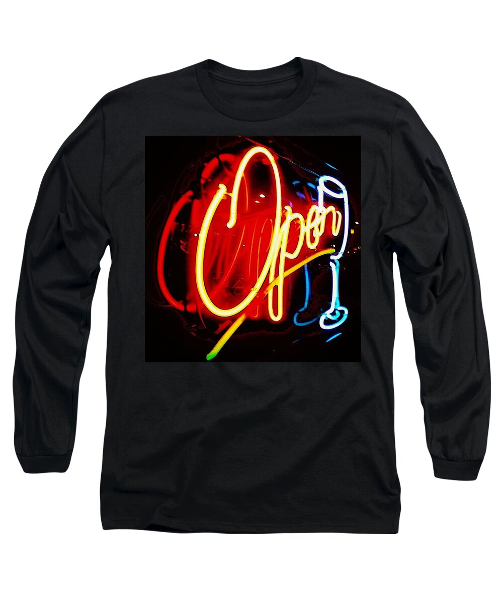 Night Long Sleeve T-Shirt featuring the photograph Open by Daniel Thompson