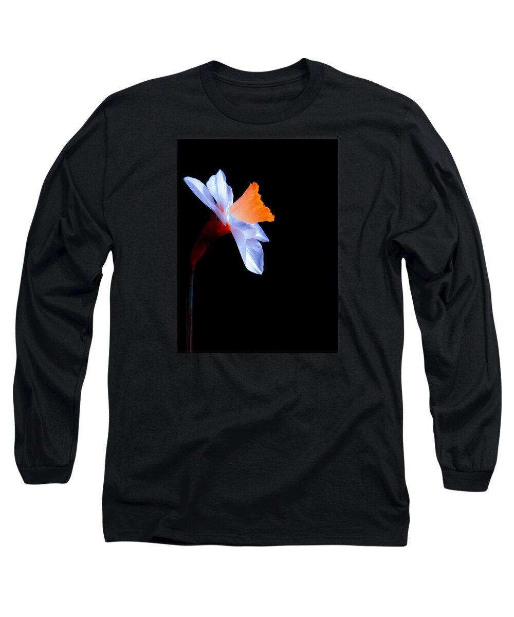 Daffodil Long Sleeve T-Shirt featuring the photograph Opening to the Light by Julia Wilcox