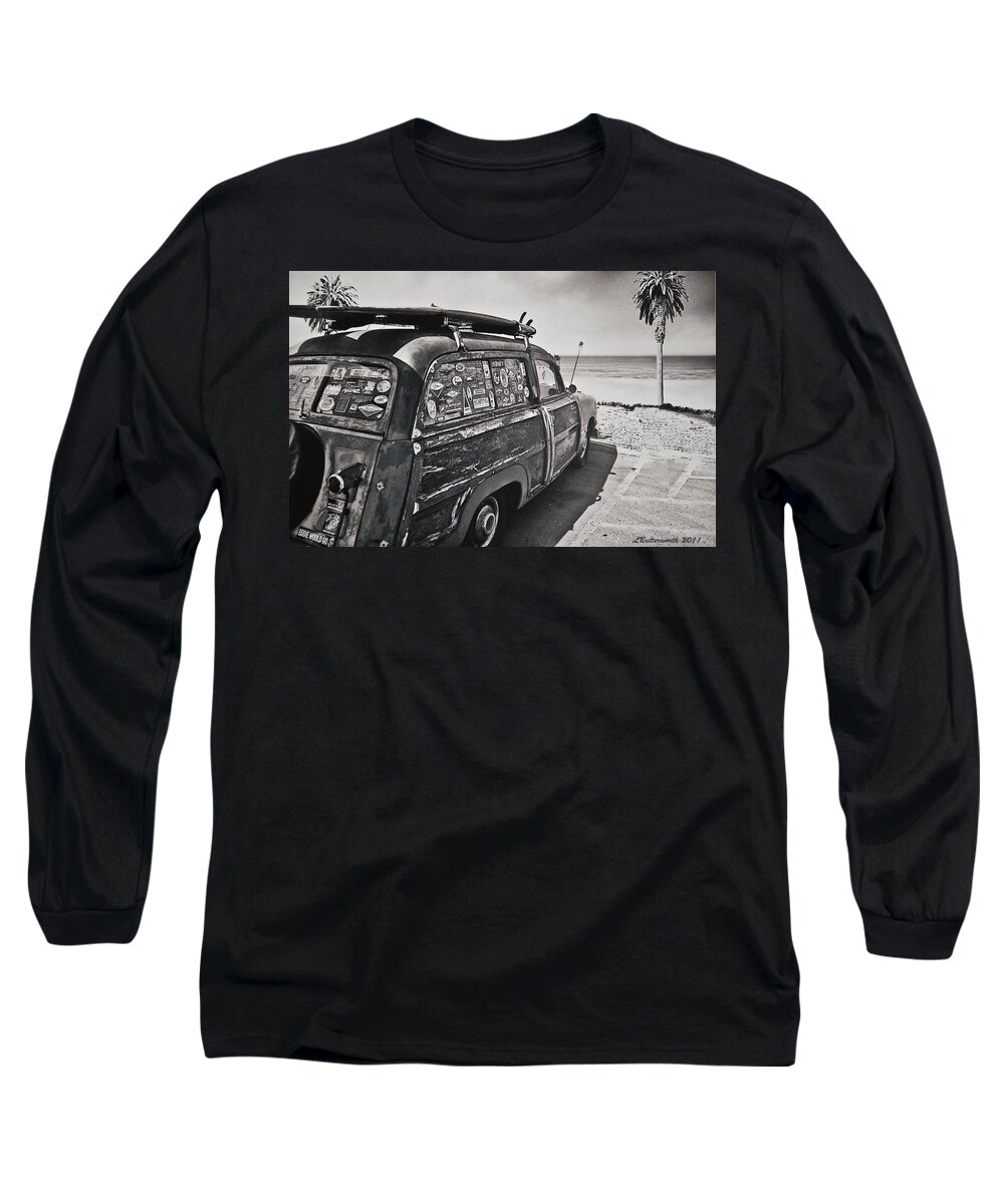 Transportation Long Sleeve T-Shirt featuring the photograph Paradise Beach by Larry Butterworth