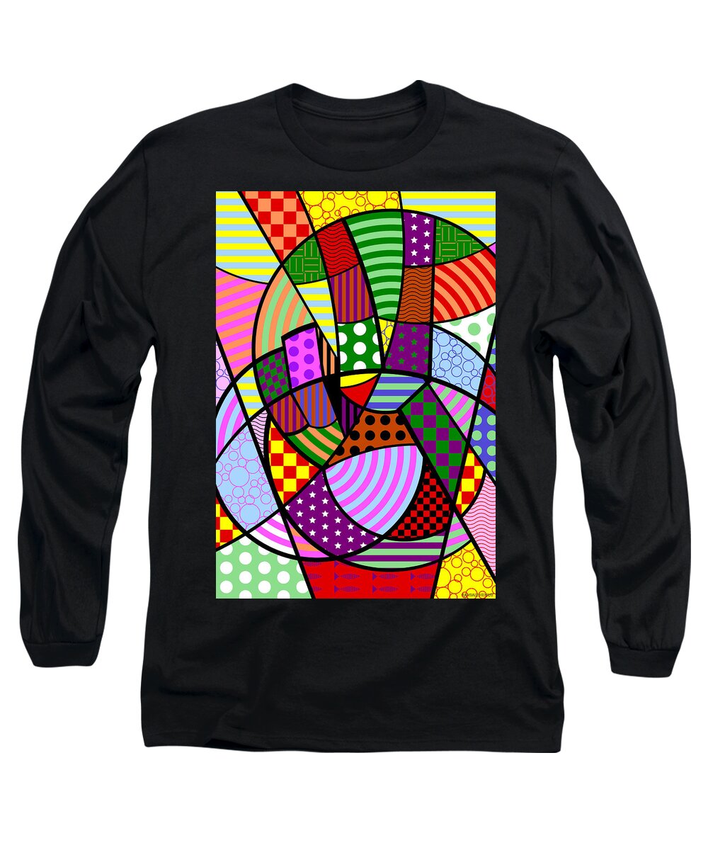 Colorful Long Sleeve T-Shirt featuring the digital art Peace 1 of 12 by Randall J Henrie