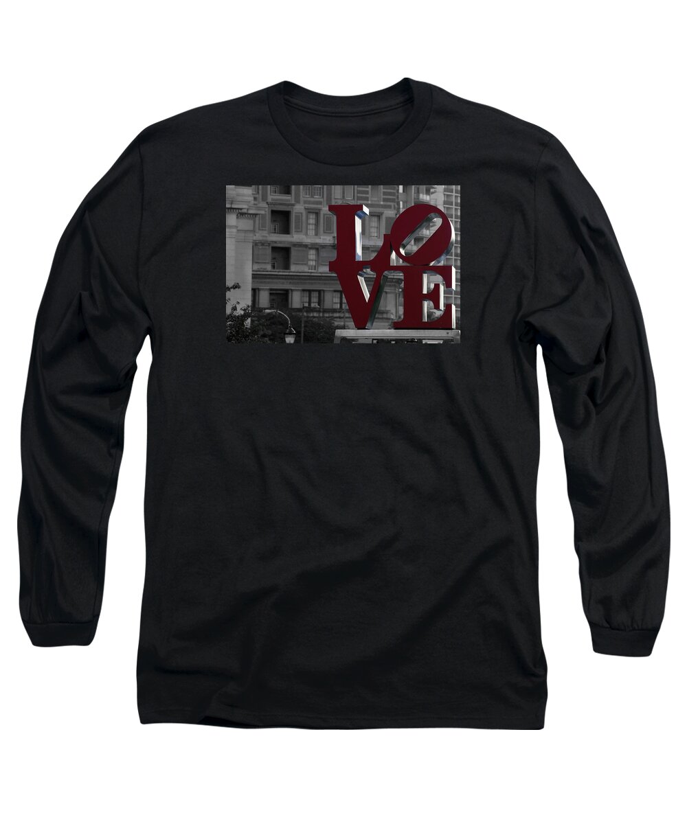 Love Long Sleeve T-Shirt featuring the photograph Philadelphia Love by Terry DeLuco