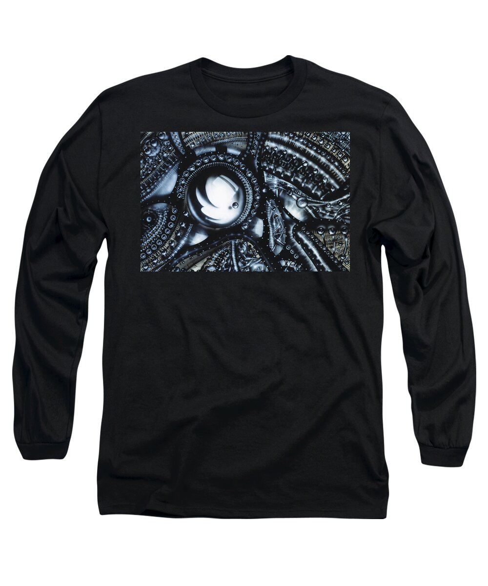 Airbrush Long Sleeve T-Shirt featuring the painting Piano by James Hill