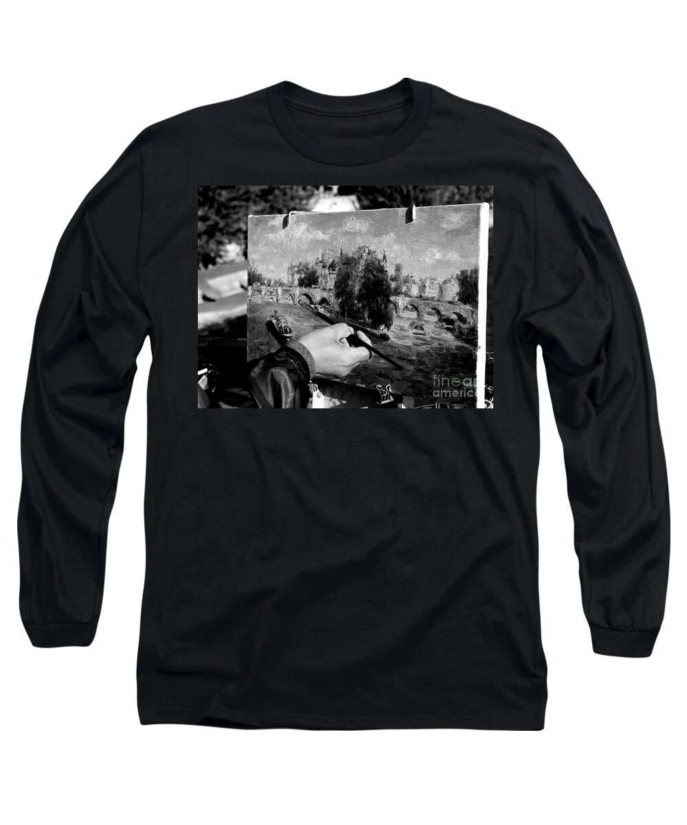 Artist Long Sleeve T-Shirt featuring the photograph Pic...k The Artist by Donato Iannuzzi