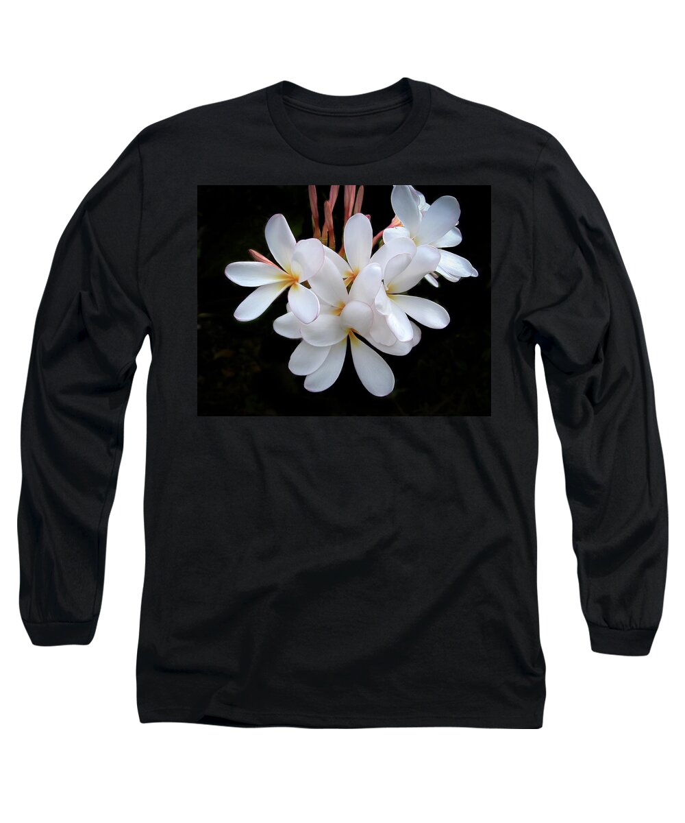 Penny Lisowski Long Sleeve T-Shirt featuring the photograph Plumeria by Penny Lisowski