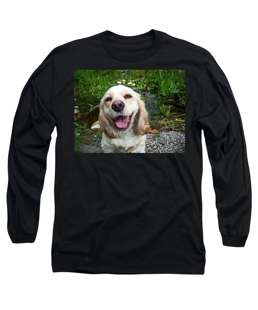 Cocker Spaniel Long Sleeve T-Shirt featuring the photograph Porshe' by Aimee L Maher ALM GALLERY