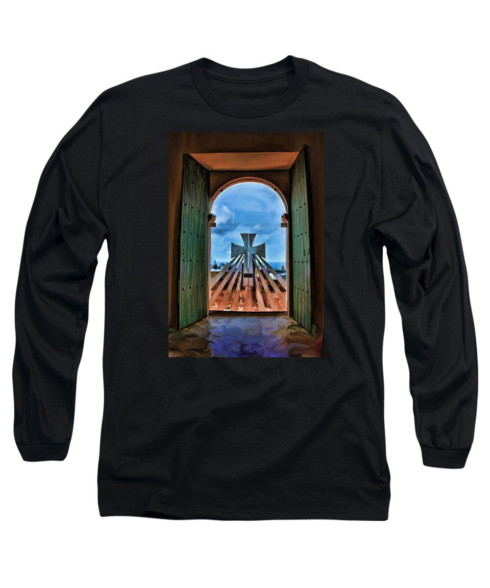 Cartegena Long Sleeve T-Shirt featuring the painting Prayers For Cartegena by Deborah Boyd