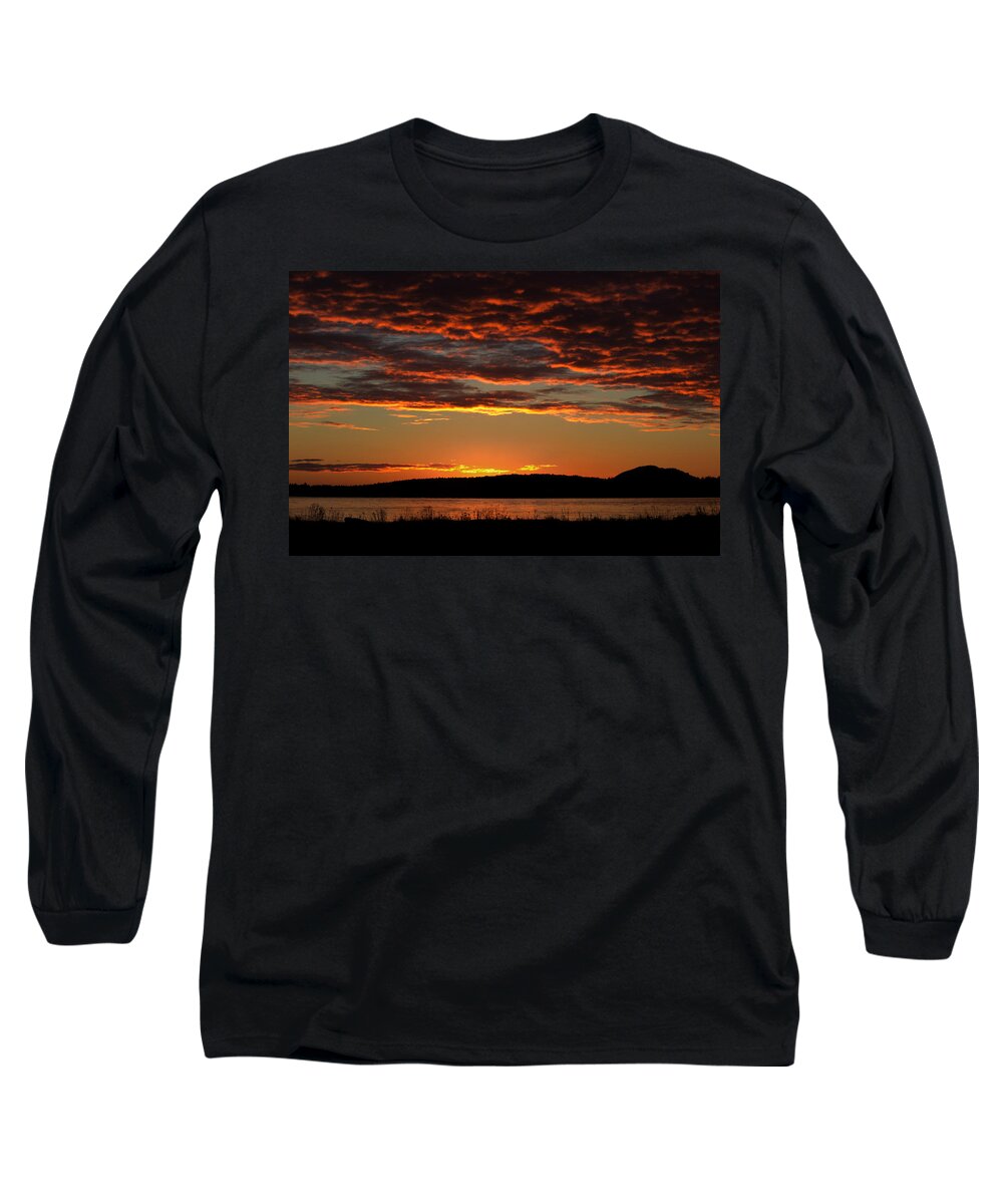 Sunrise Long Sleeve T-Shirt featuring the photograph Rathtrevor Sunrise by Randy Hall