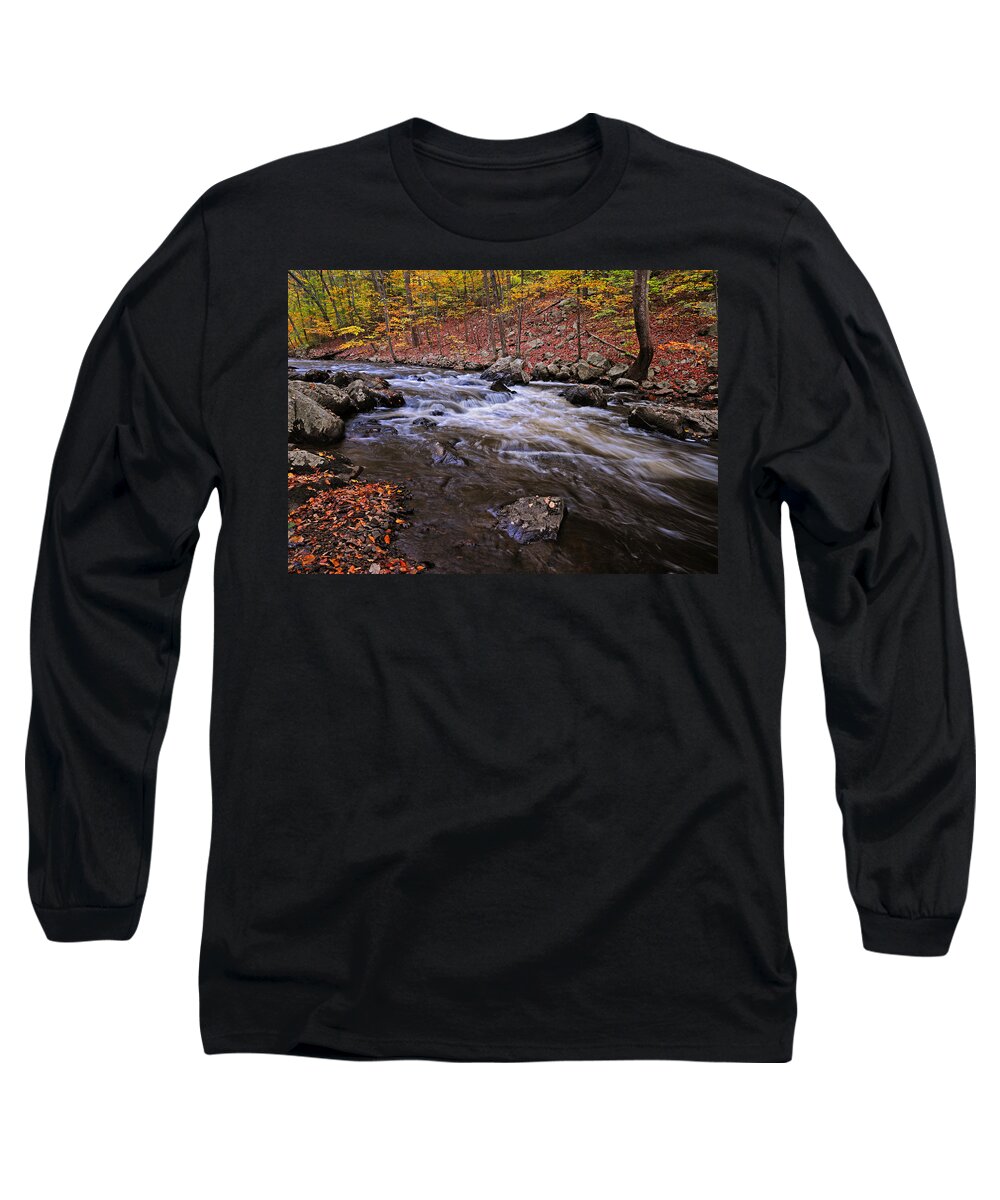 River Long Sleeve T-Shirt featuring the photograph River of Color by Dave Mills
