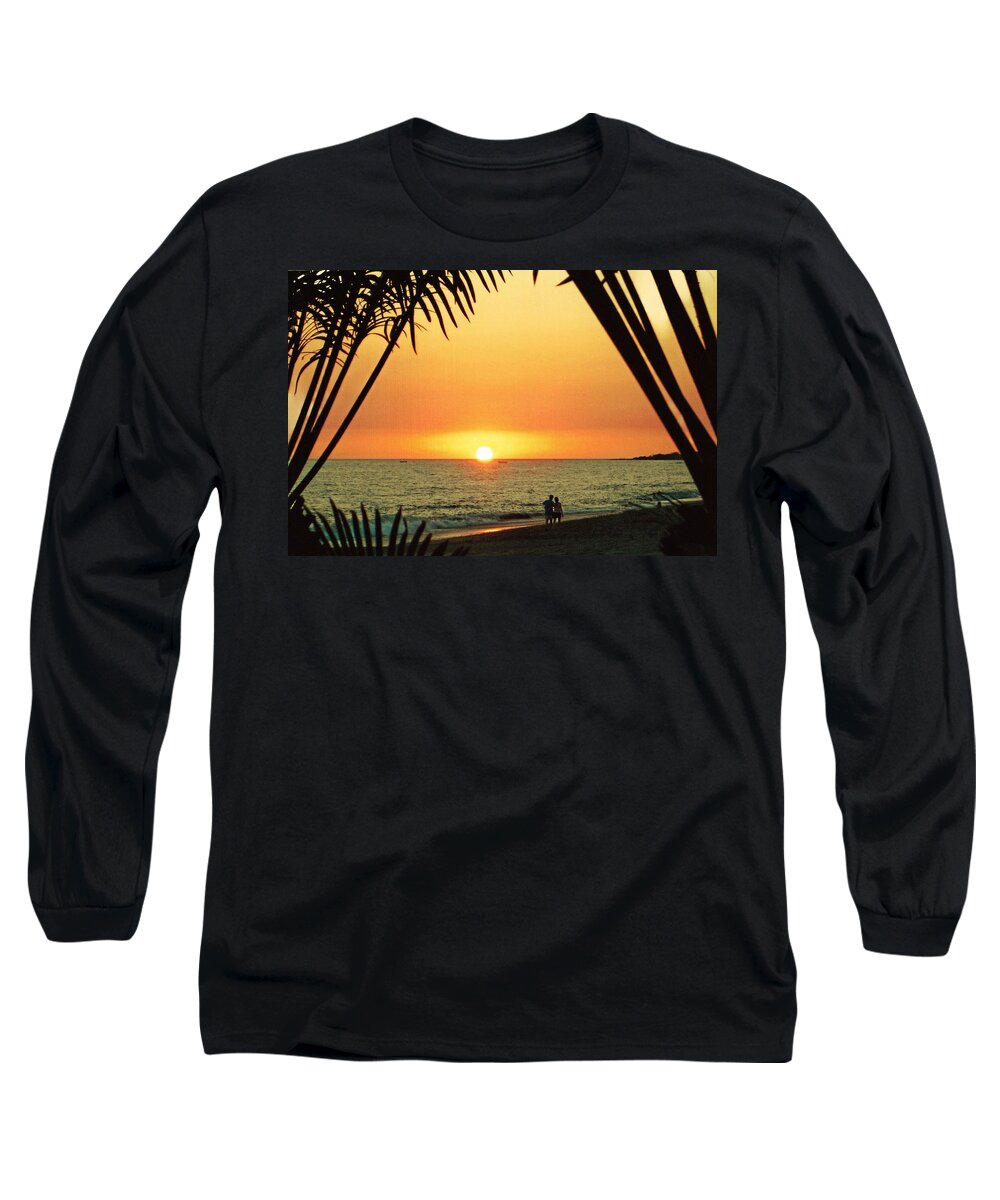 Romance Long Sleeve T-Shirt featuring the photograph Romantic Sunset by Alan Socolik