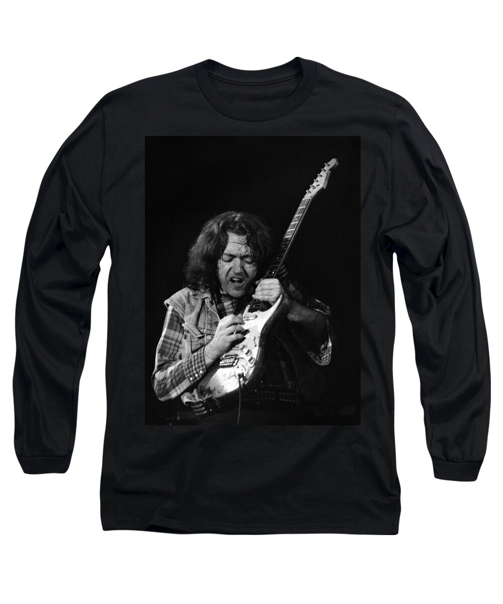 Rory Gallagher Long Sleeve T-Shirt featuring the photograph Rory Gallagher 1 by Dragan Kudjerski