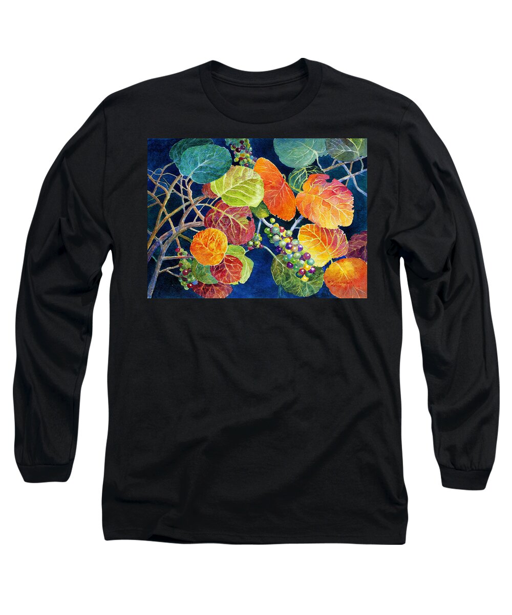 Seagrapes Long Sleeve T-Shirt featuring the painting Sea Grapes II by Roger Rockefeller