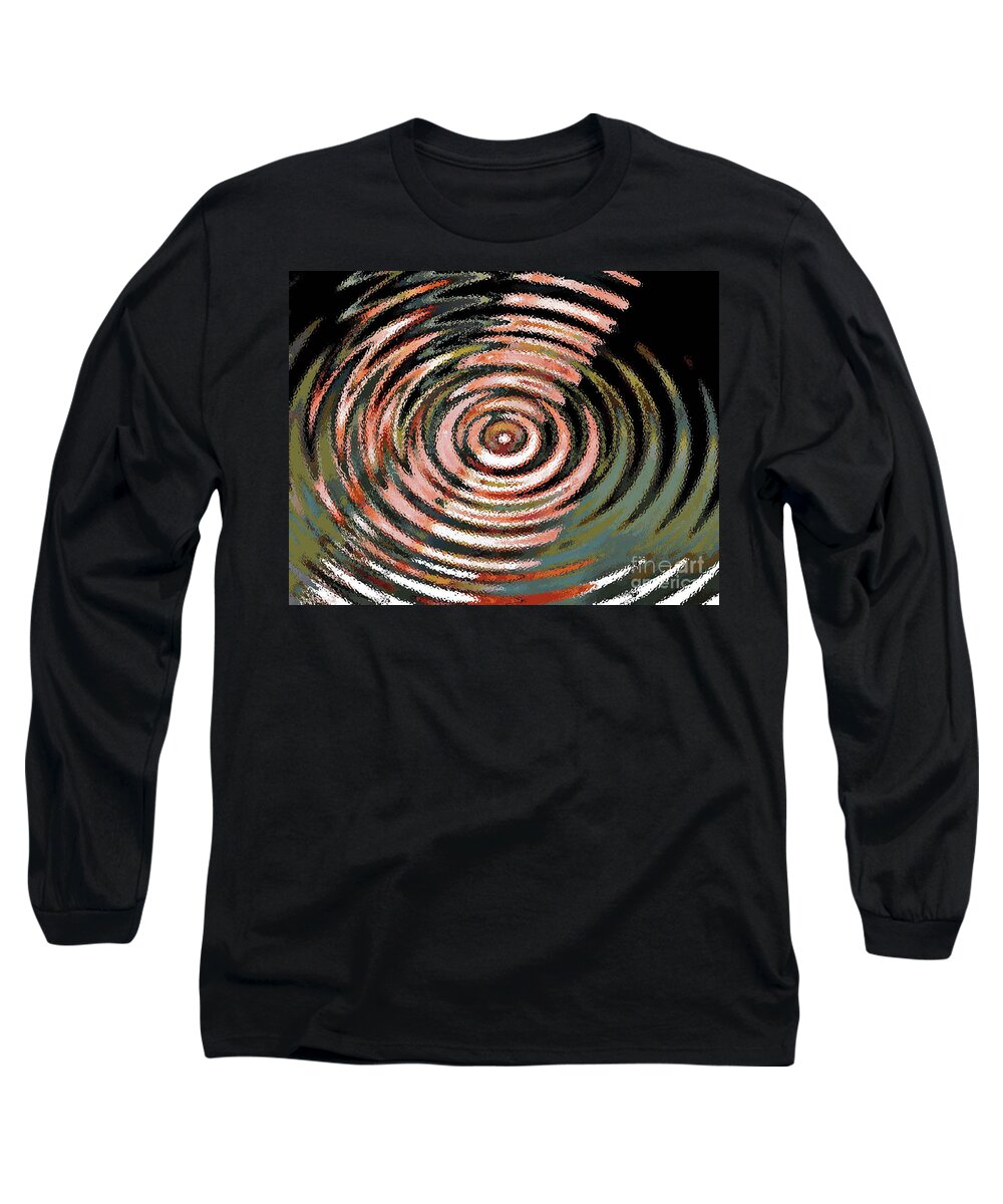Digital Art Abstract Long Sleeve T-Shirt featuring the digital art Shoot For The Moon by Yael VanGruber