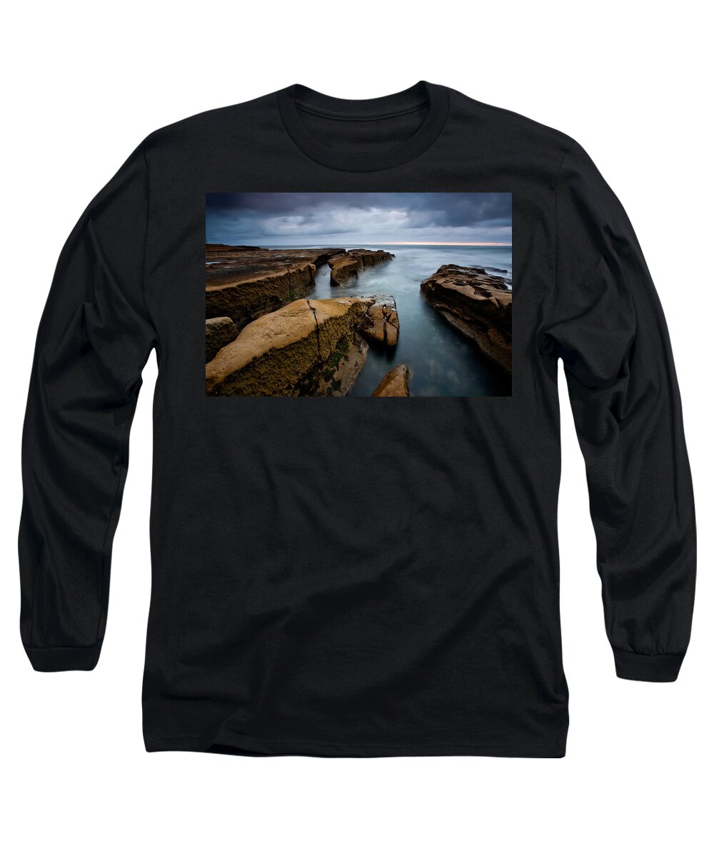Beach Long Sleeve T-Shirt featuring the photograph Smooth Seas by Peter Tellone