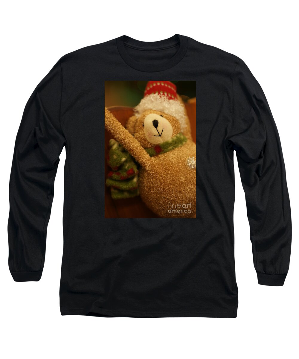 Christmas Long Sleeve T-Shirt featuring the photograph Snowflake by Linda Shafer