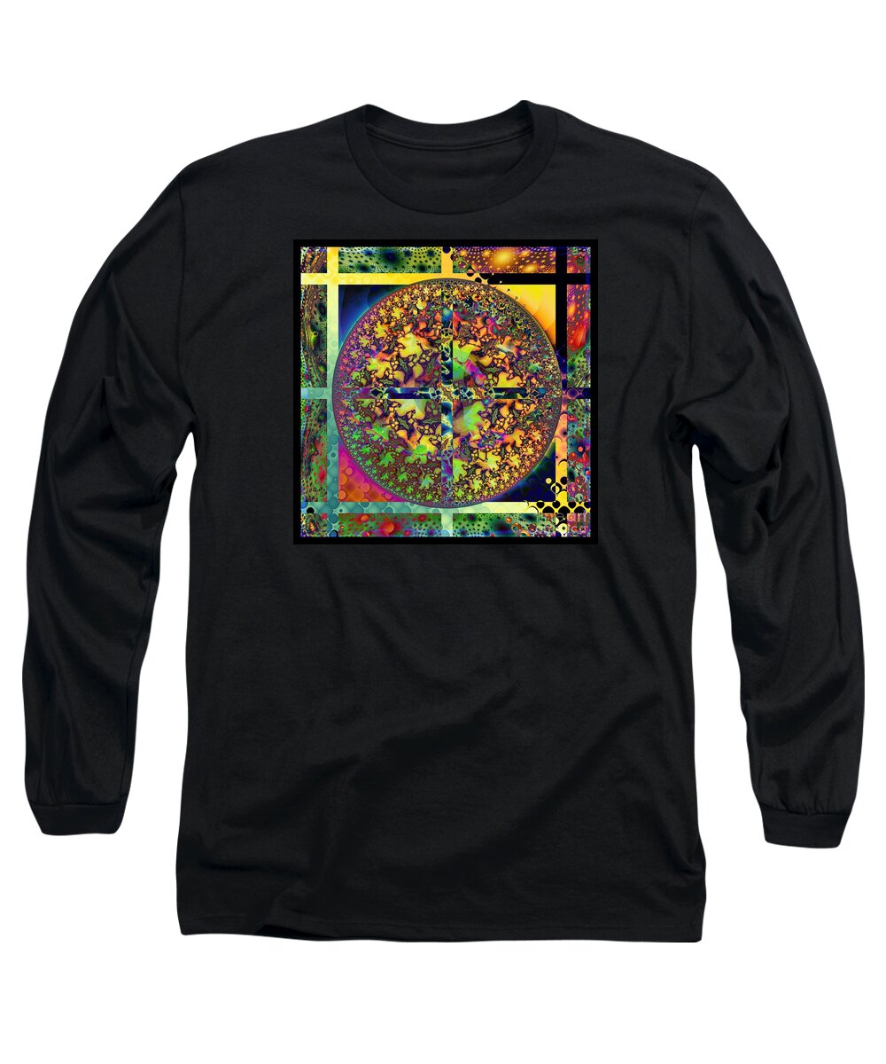Square Circle Long Sleeve T-Shirt featuring the digital art Square Circle by Elizabeth McTaggart