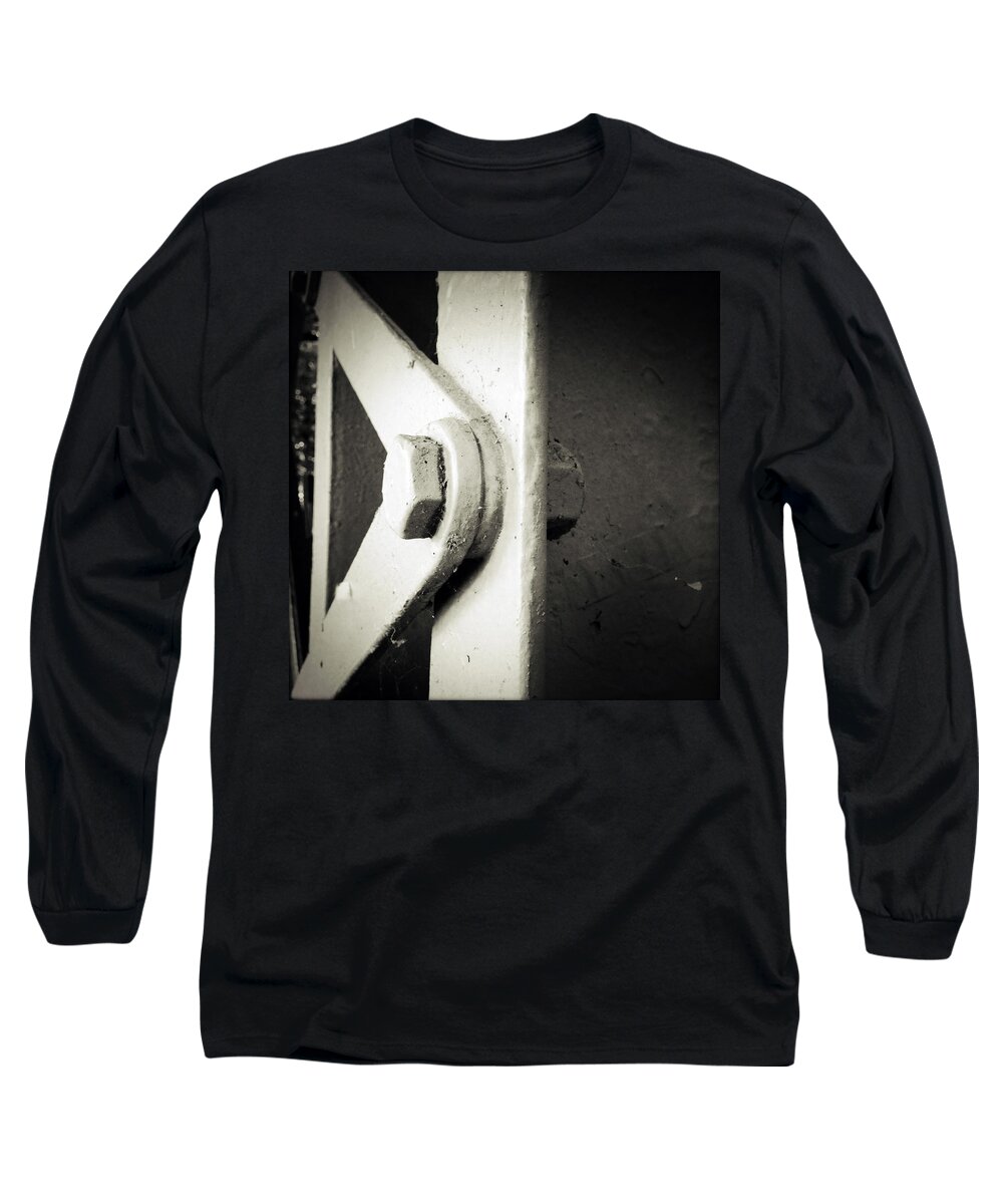 Steel Long Sleeve T-Shirt featuring the photograph Steel girder by Les Cunliffe