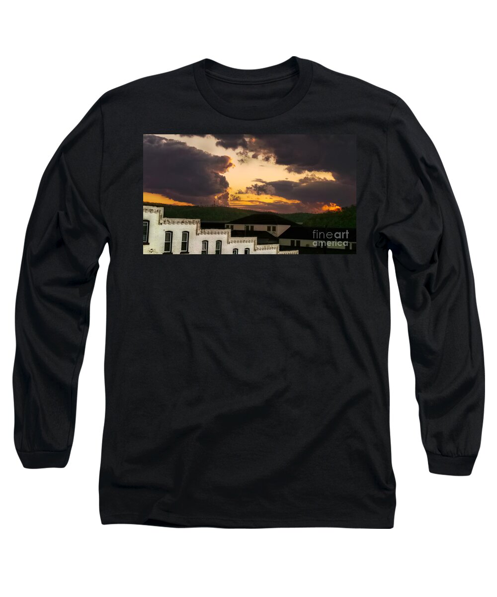 Cloudscape Long Sleeve T-Shirt featuring the photograph Beautiful Clouds by Charlie Cliques