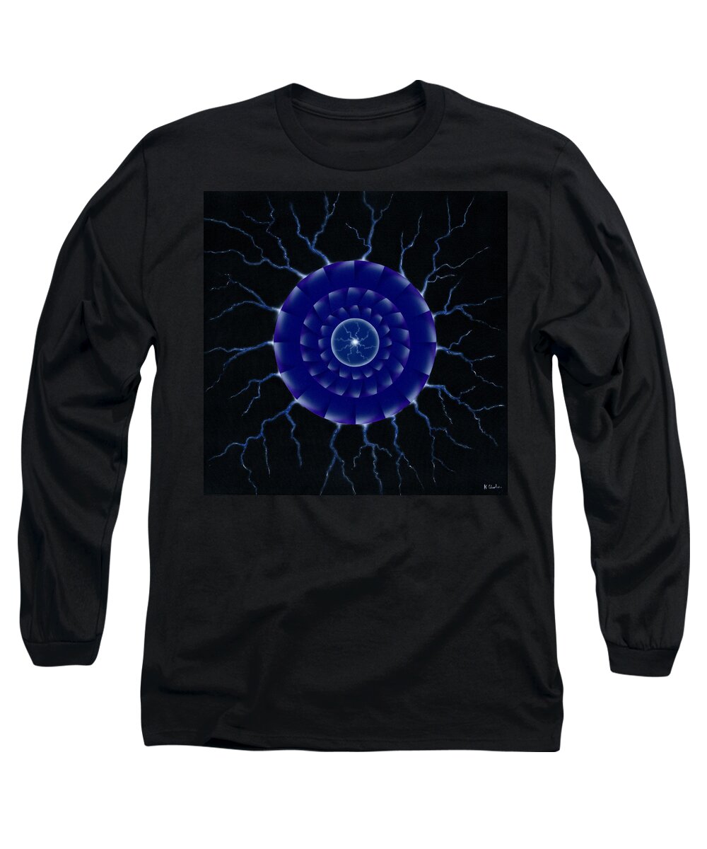 Abstract Painting Long Sleeve T-Shirt featuring the painting Storm. by Kenneth Clarke