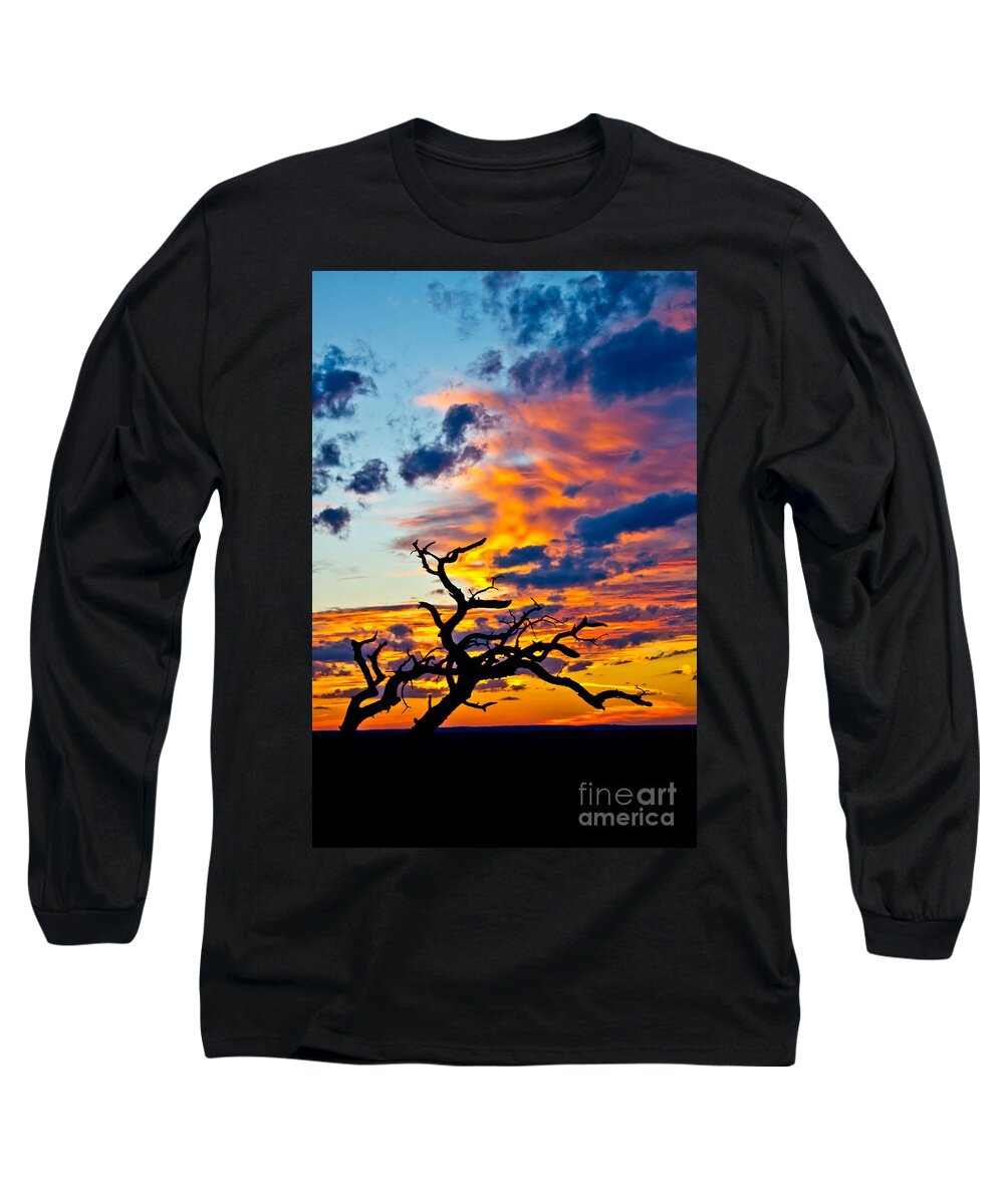 Michael Tidwell Photography Long Sleeve T-Shirt featuring the photograph Sunset at Enchanted Rock by Michael Tidwell