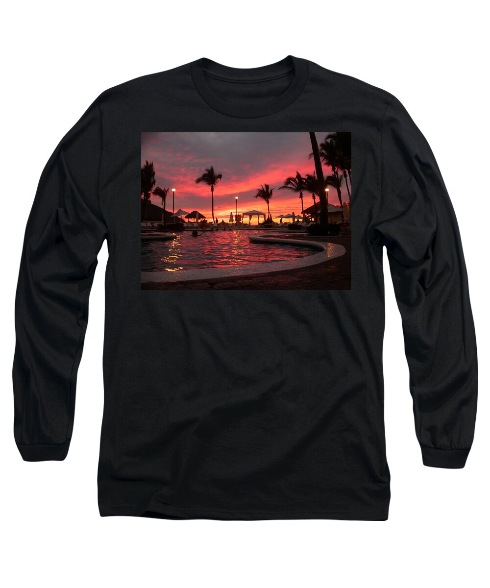 Paradise Long Sleeve T-Shirt featuring the photograph Sunset In Paradise by Shane Bechler