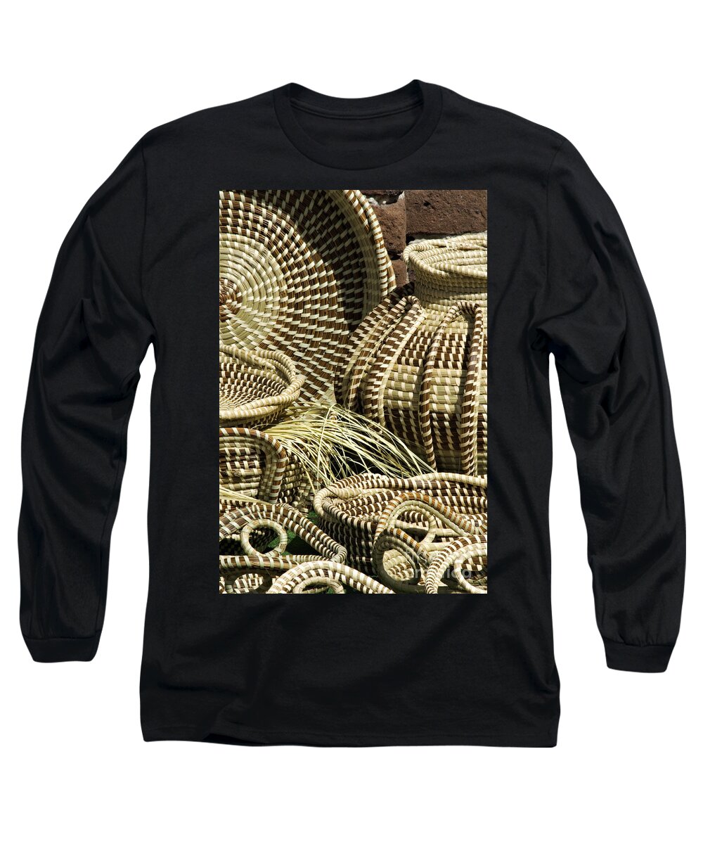 Example Long Sleeve T-Shirt featuring the photograph Sweetgrass Baskets - D002362 by Daniel Dempster