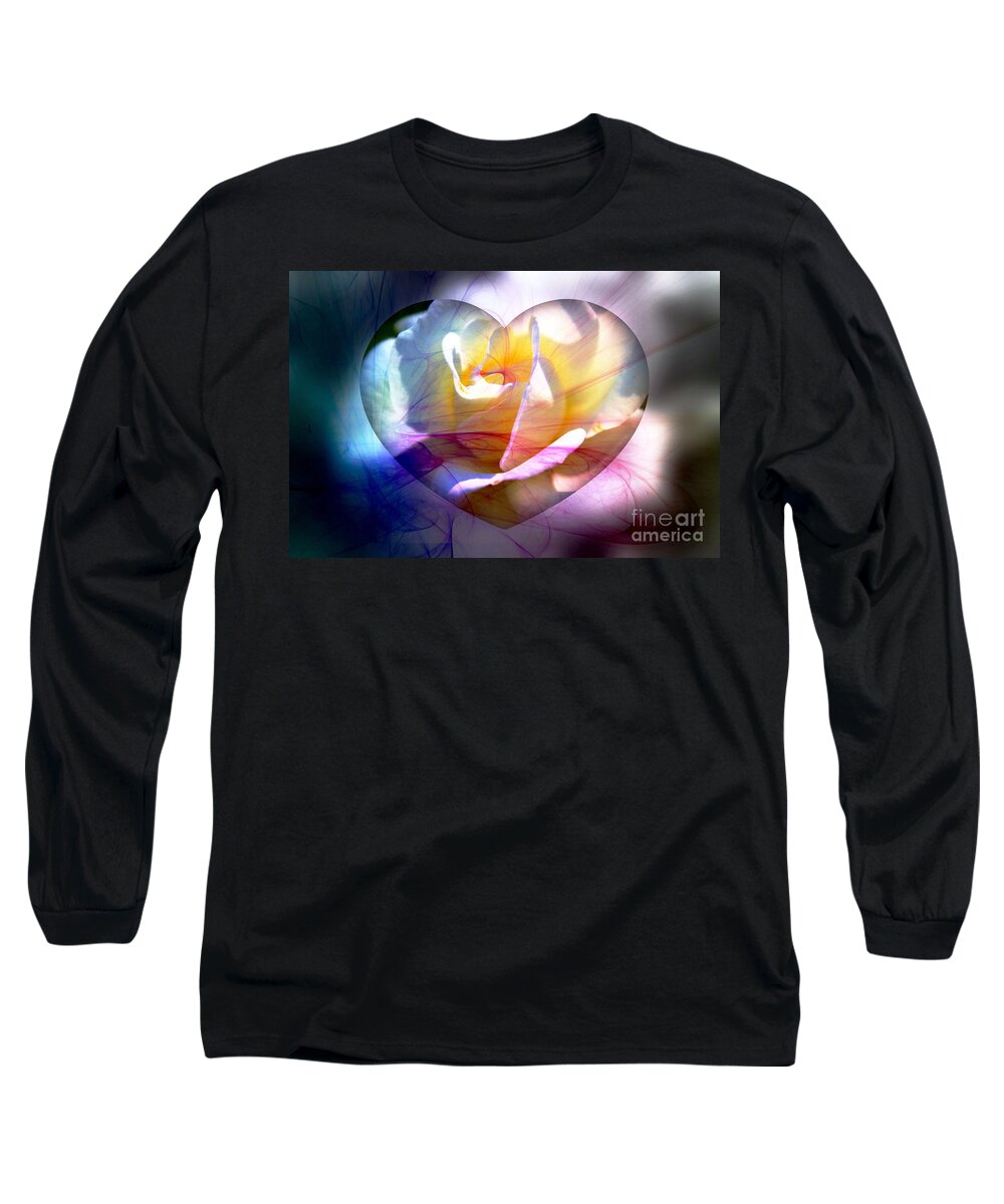 Heart Long Sleeve T-Shirt featuring the photograph Swirls of Love And Hope by Judy Palkimas