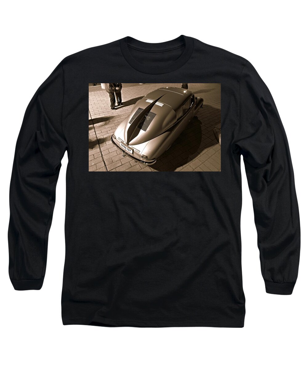 Classic Car Long Sleeve T-Shirt featuring the photograph Tatra Temptress by Steve Natale