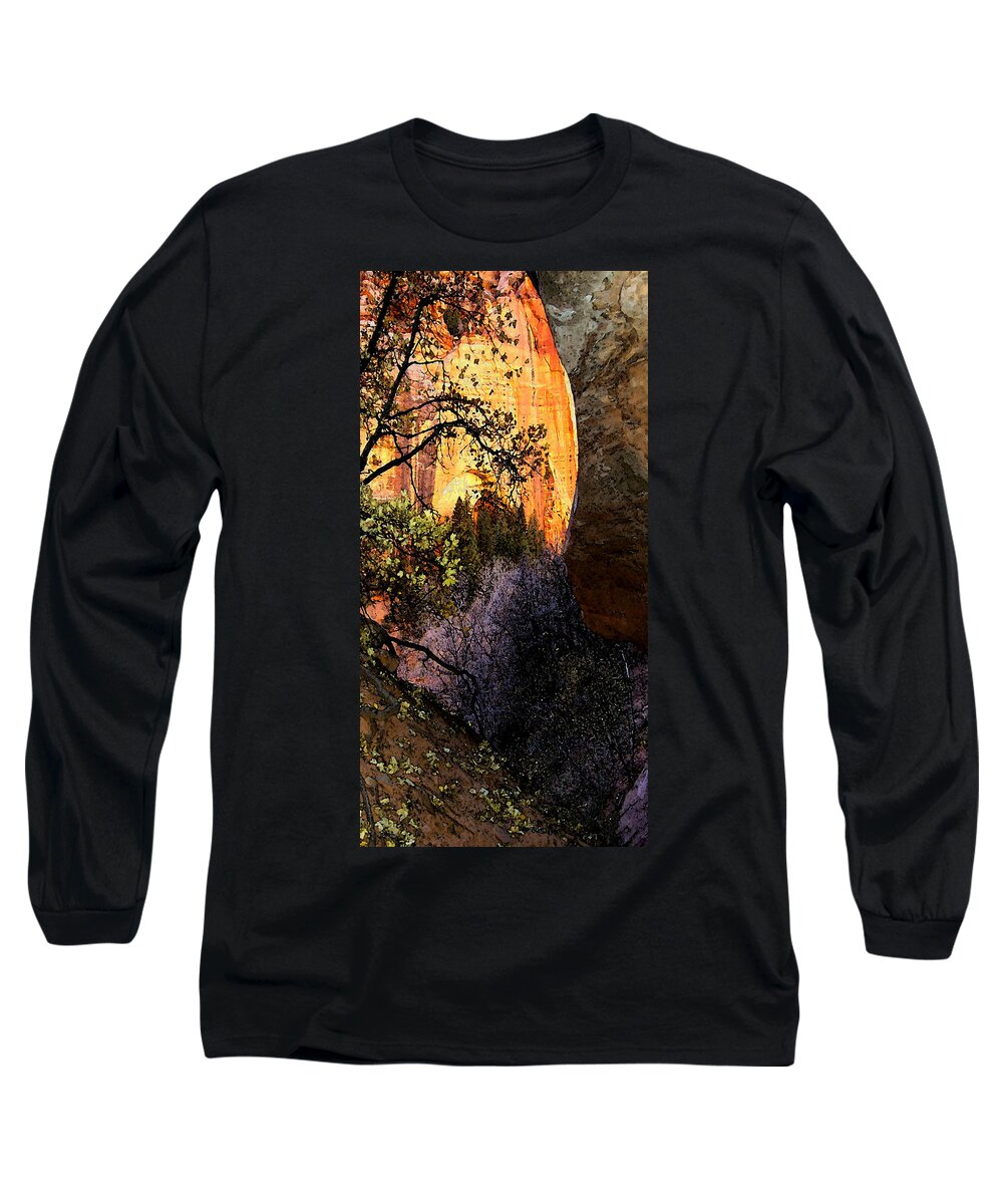 Digital Long Sleeve T-Shirt featuring the digital art Taylor's 1 by David Hansen