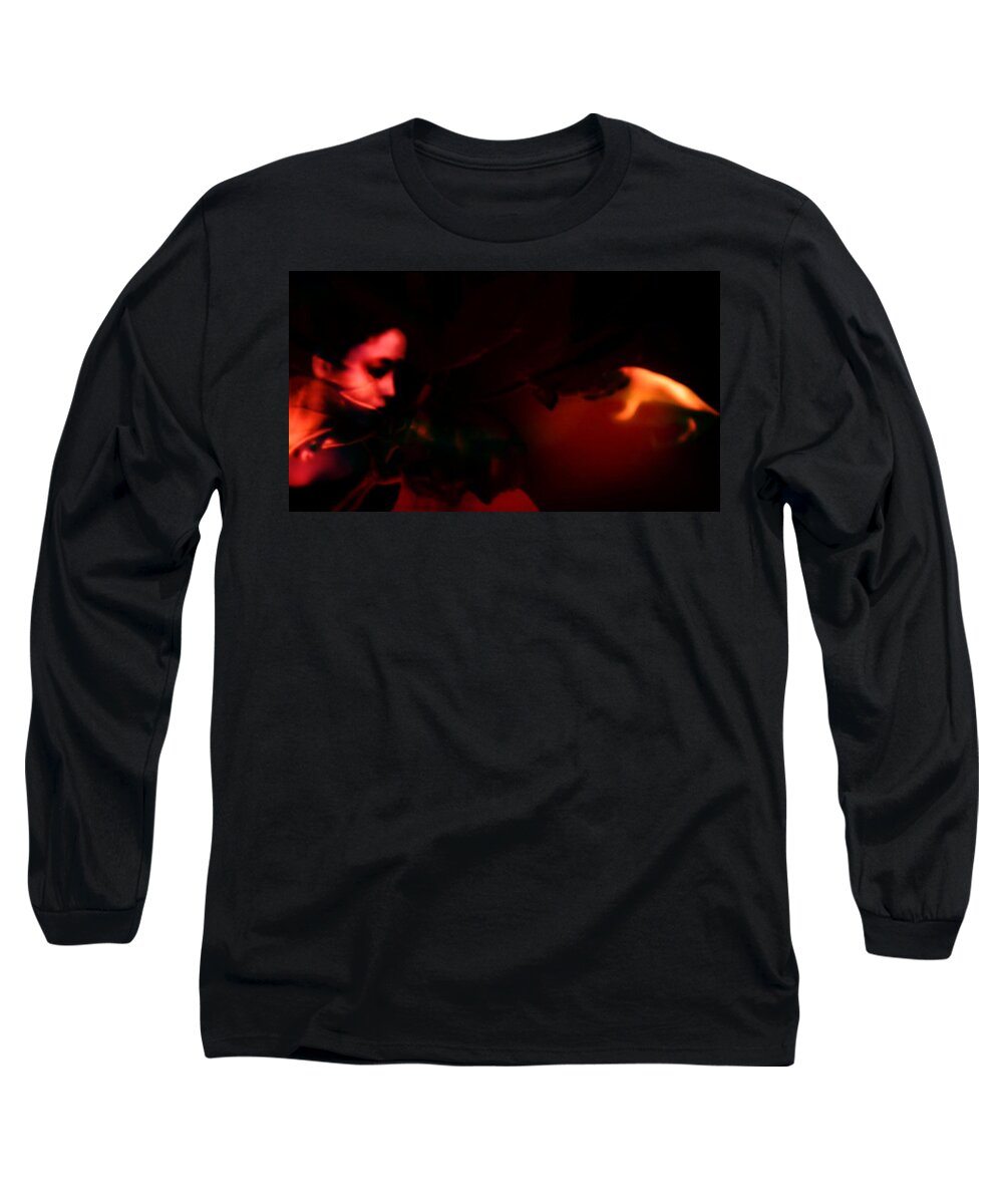 Red Long Sleeve T-Shirt featuring the photograph The architect of red by Jessica S