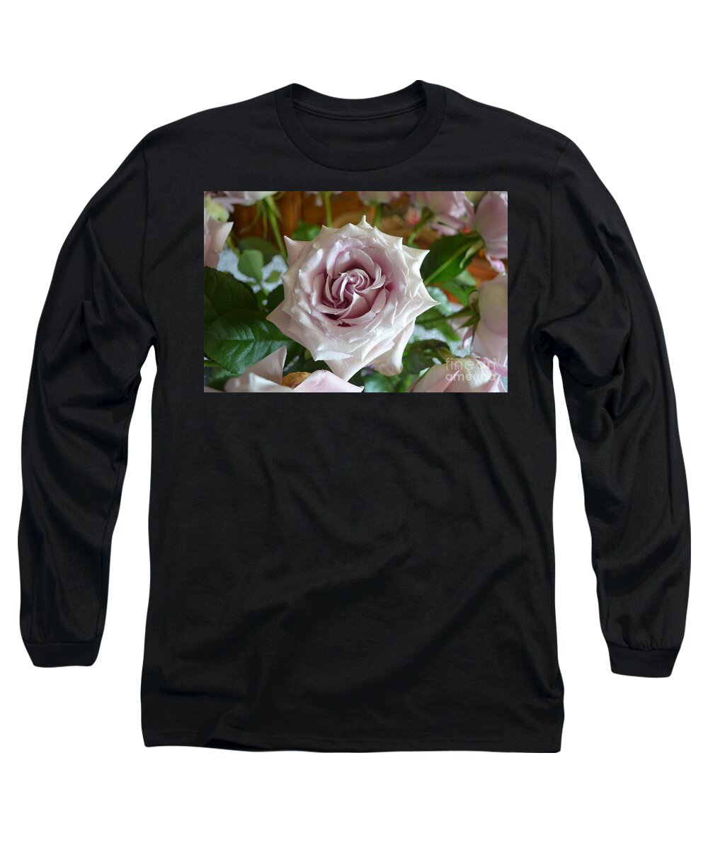 Rose Long Sleeve T-Shirt featuring the photograph The Beauty of a Flower by Jim Fitzpatrick