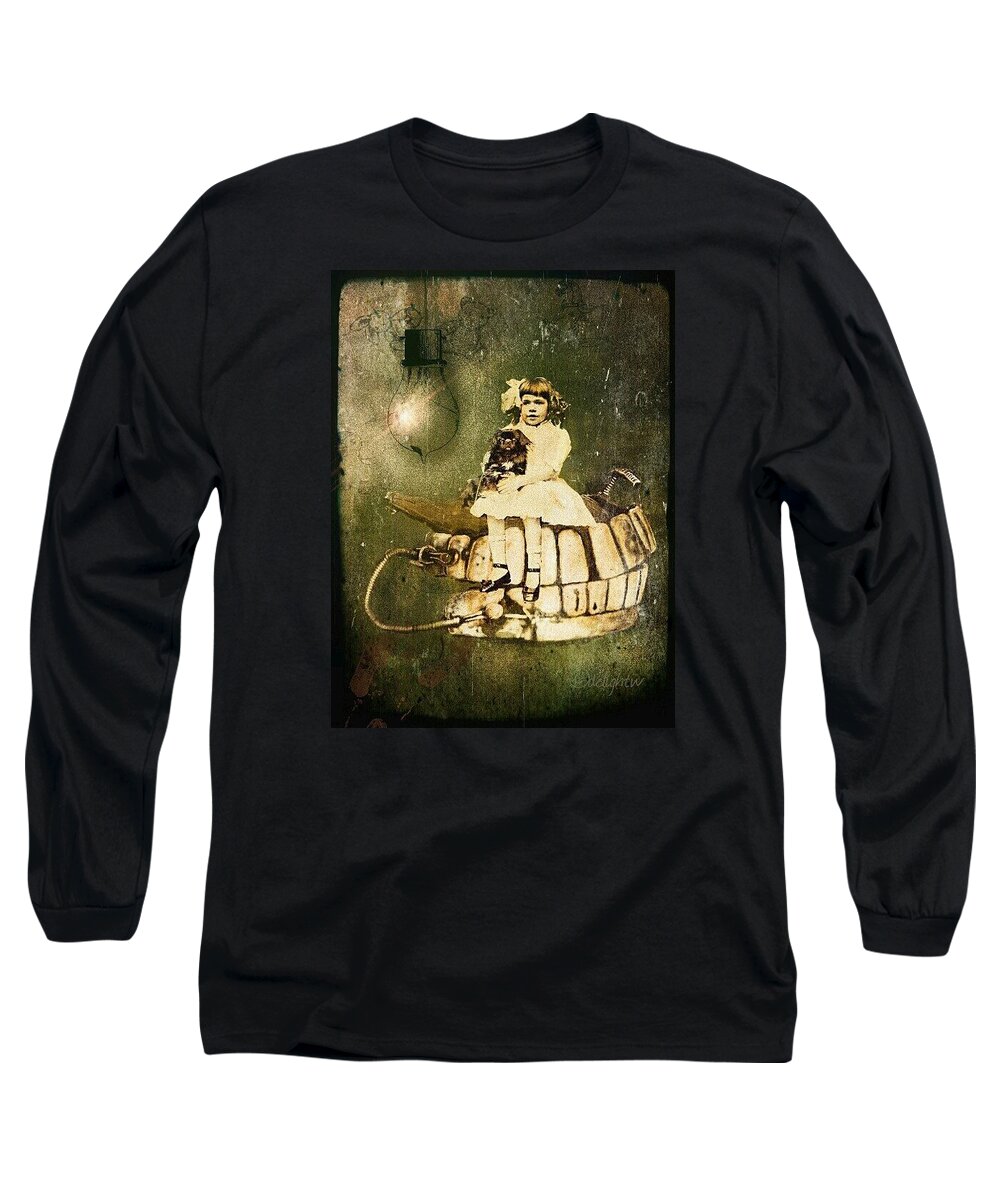 Vintage Long Sleeve T-Shirt featuring the digital art The Dentist Is In by Delight Worthyn