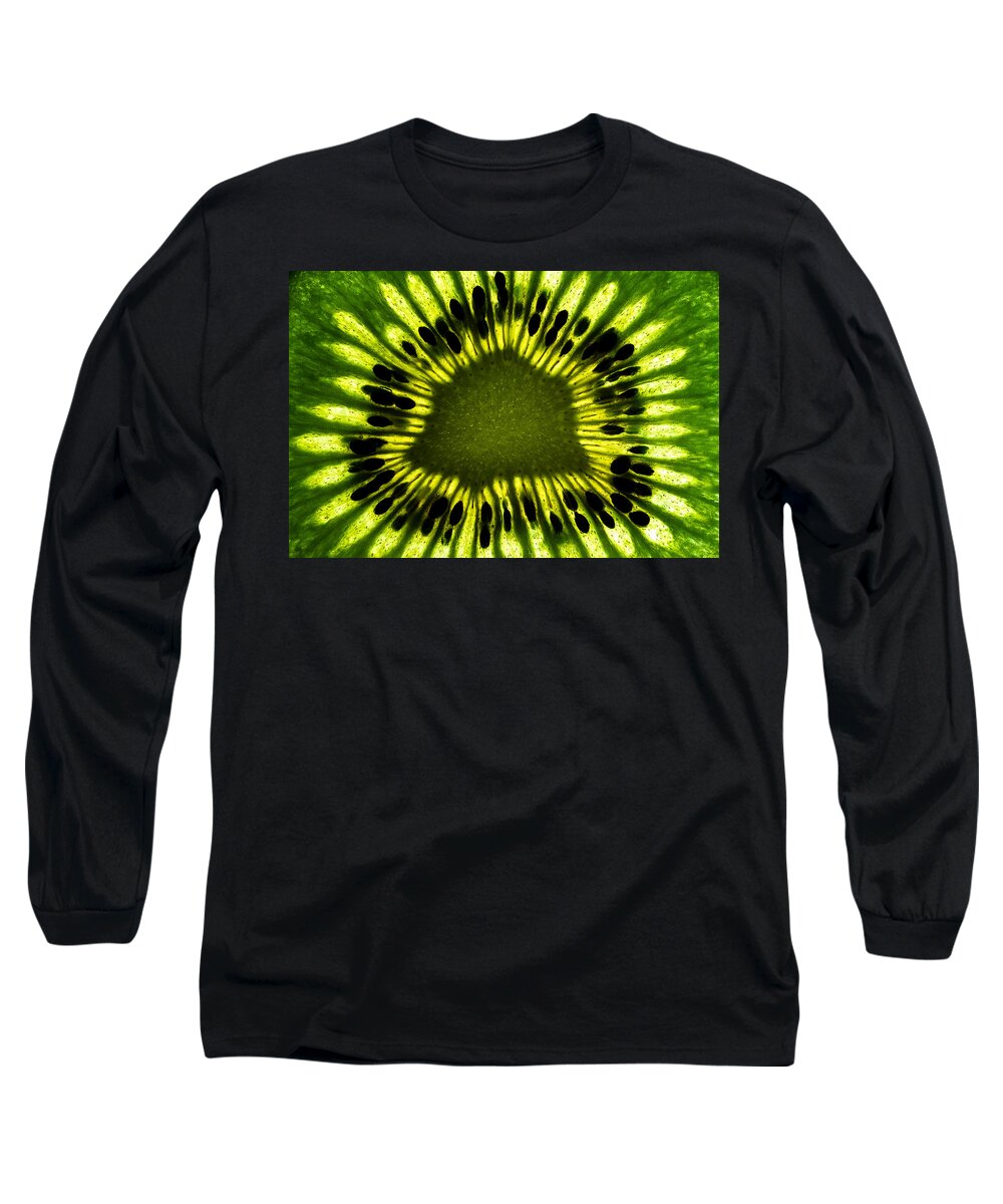 Abstract Long Sleeve T-Shirt featuring the photograph The Eye by Gert Lavsen