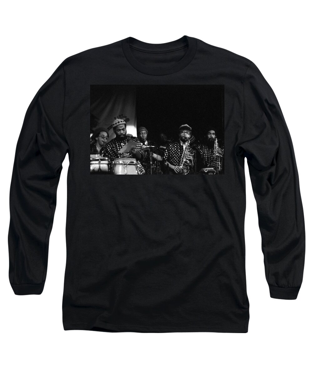 Sun Ra Arkestra Long Sleeve T-Shirt featuring the photograph The Front Line by Lee Santa