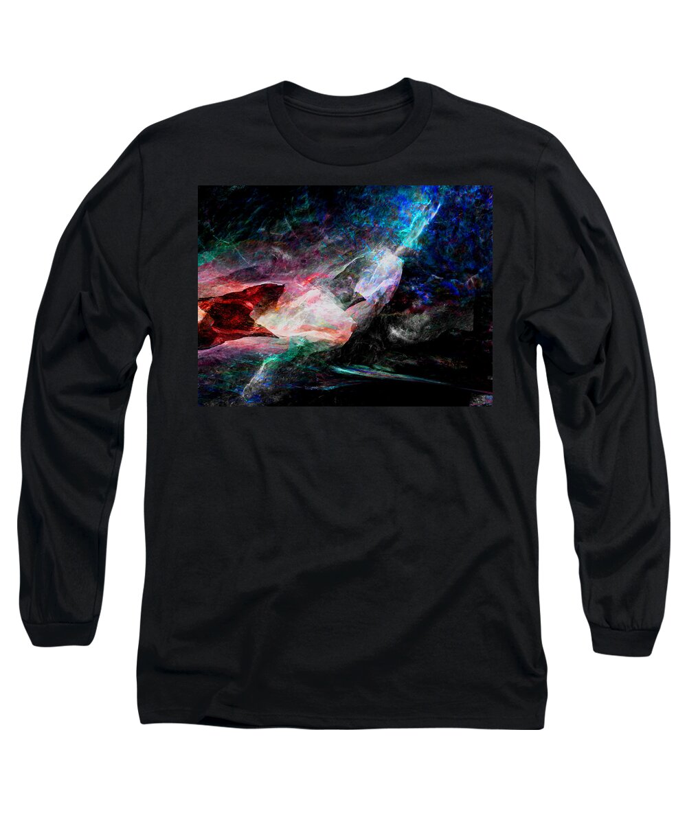 Abstract Long Sleeve T-Shirt featuring the photograph The Gift by Stephanie Grant