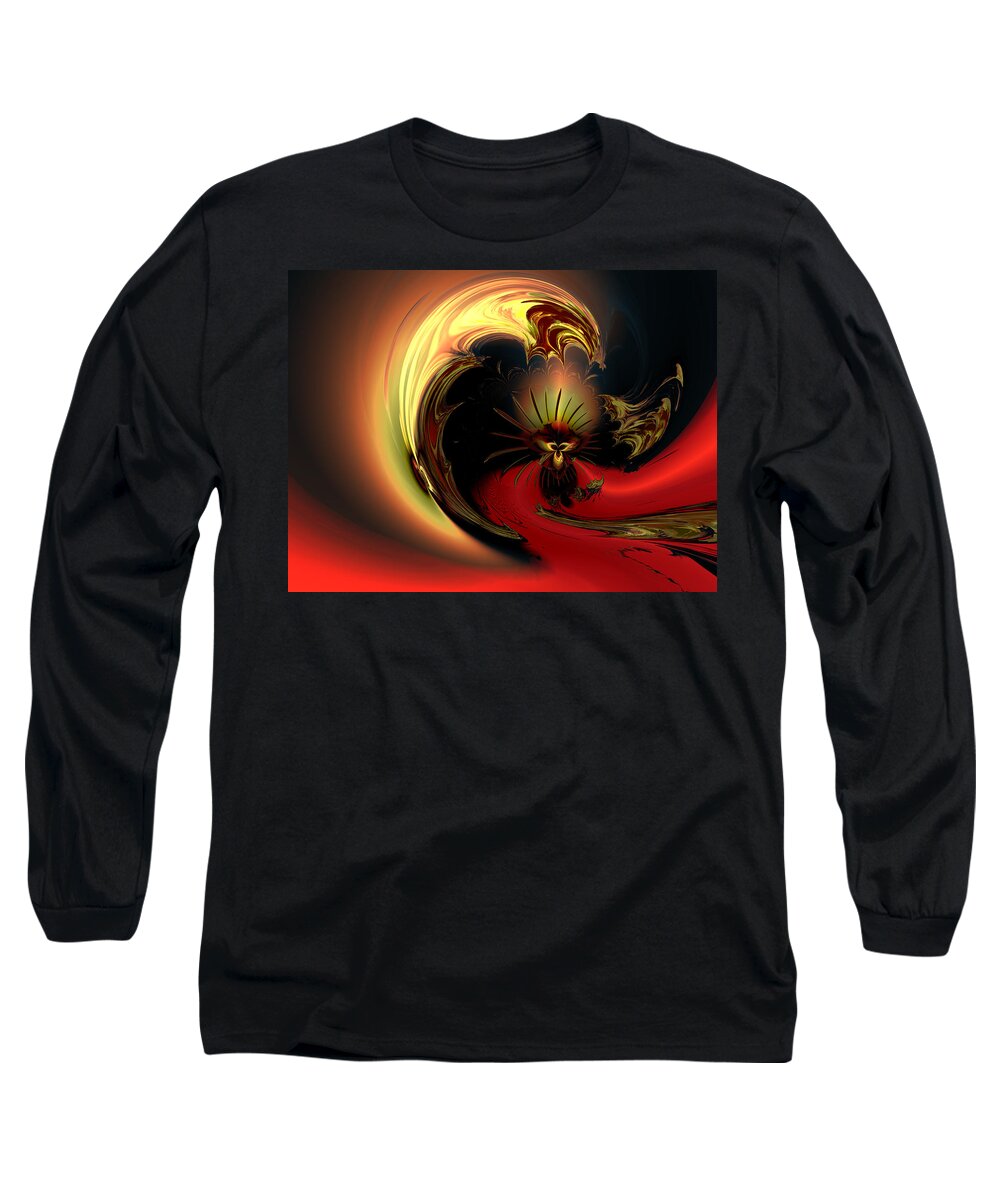 Digital Long Sleeve T-Shirt featuring the digital art The glory of his eminance by Claude McCoy