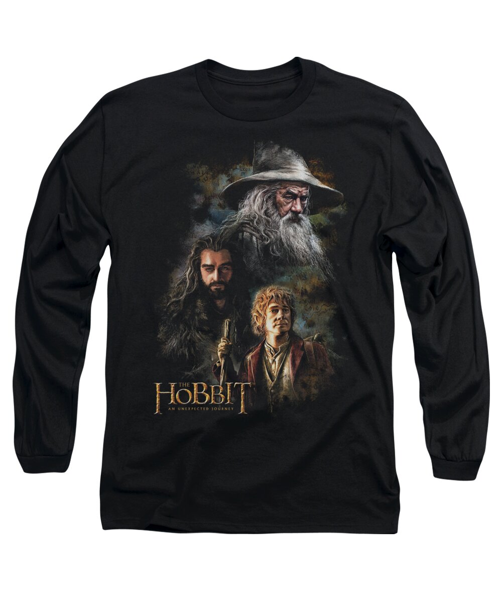 The Hobbit Long Sleeve T-Shirt featuring the digital art The Hobbit - Painting by Brand A