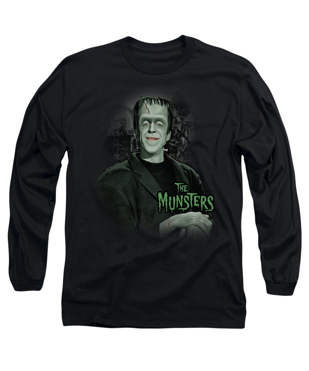 The Munsters Long Sleeve T-Shirt featuring the digital art The Munsters - Man Of The House by Brand A