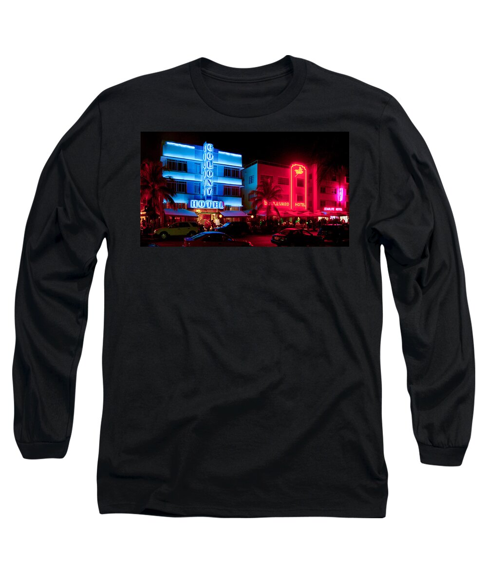 Ocean Drive Long Sleeve T-Shirt featuring the photograph The Ocean Drive by Gary Dean Mercer Clark