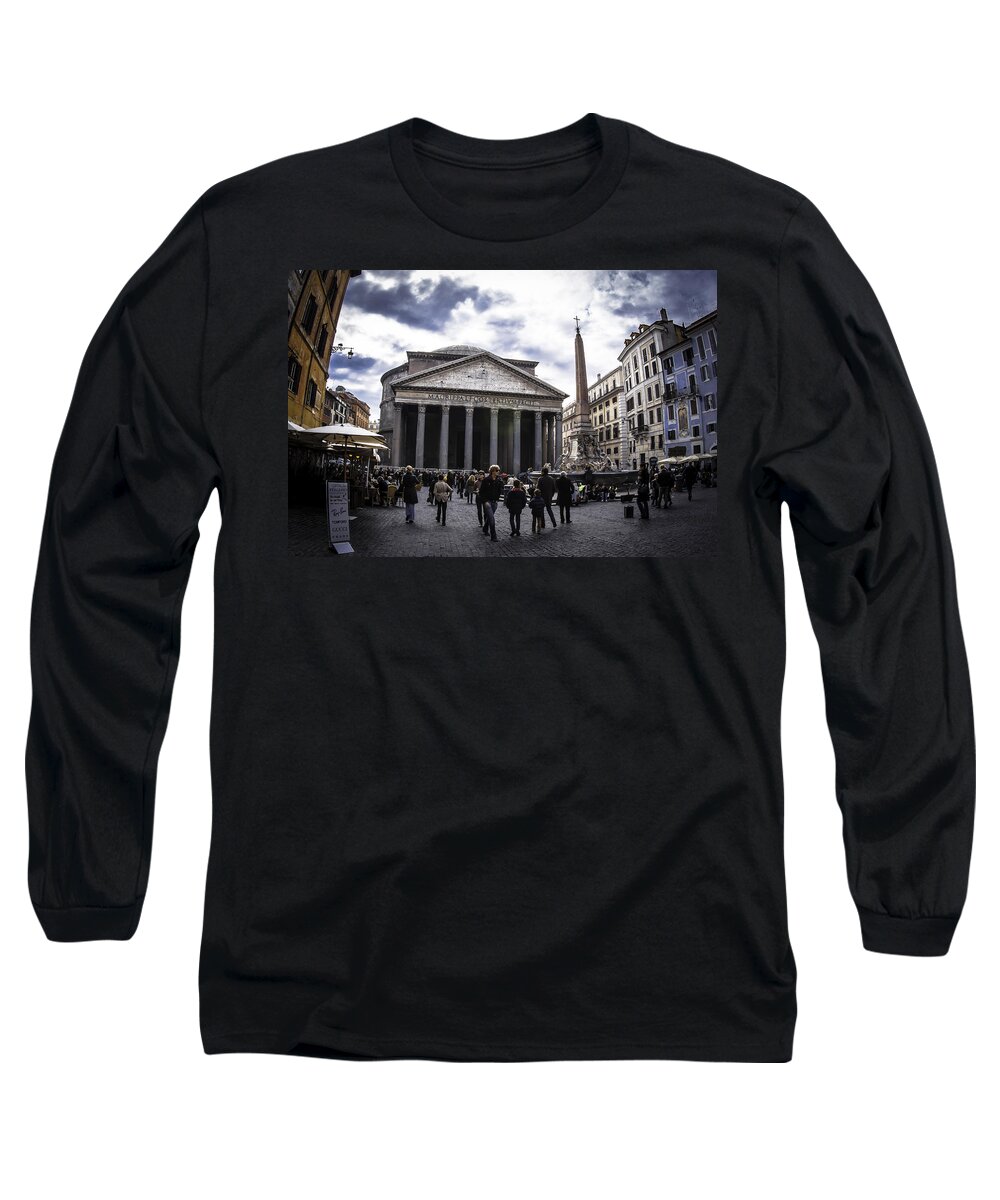 Italy Long Sleeve T-Shirt featuring the photograph The Pantheon by Eye Olating Images