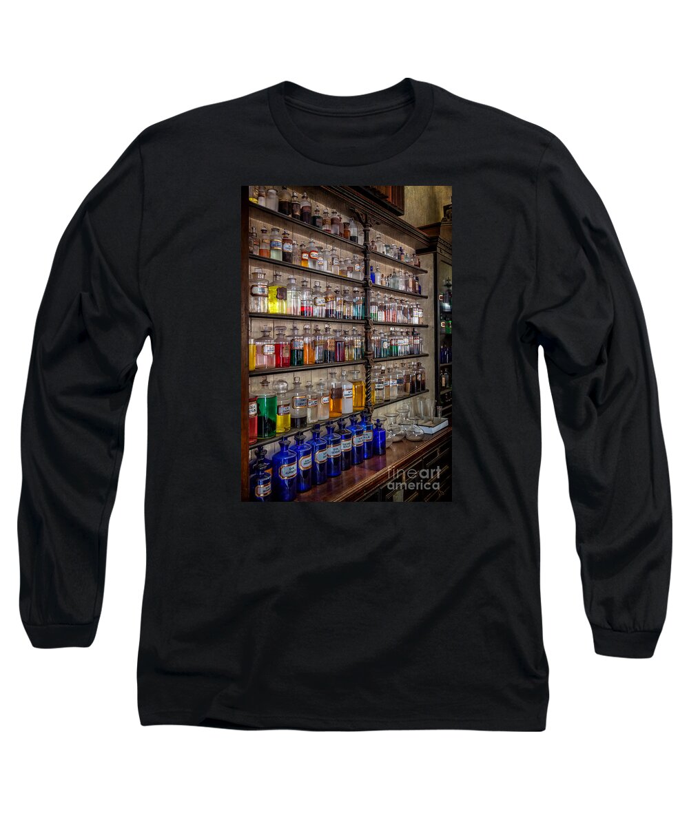 Pharmacy Long Sleeve T-Shirt featuring the photograph The Pharmacy by Adrian Evans