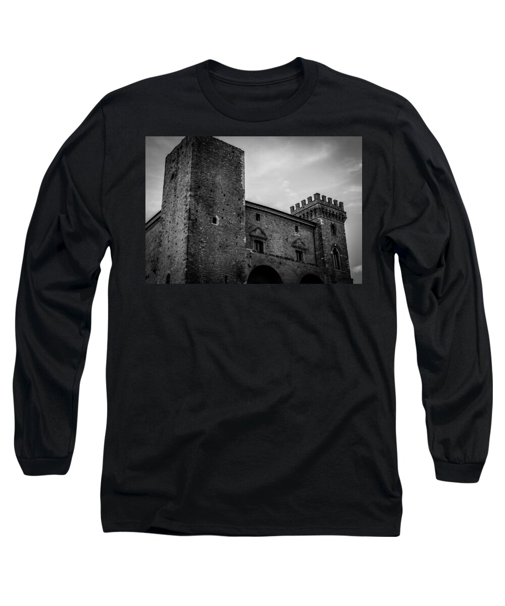Abruzzo Long Sleeve T-Shirt featuring the photograph The Shattered Fortress by AM FineArtPrints