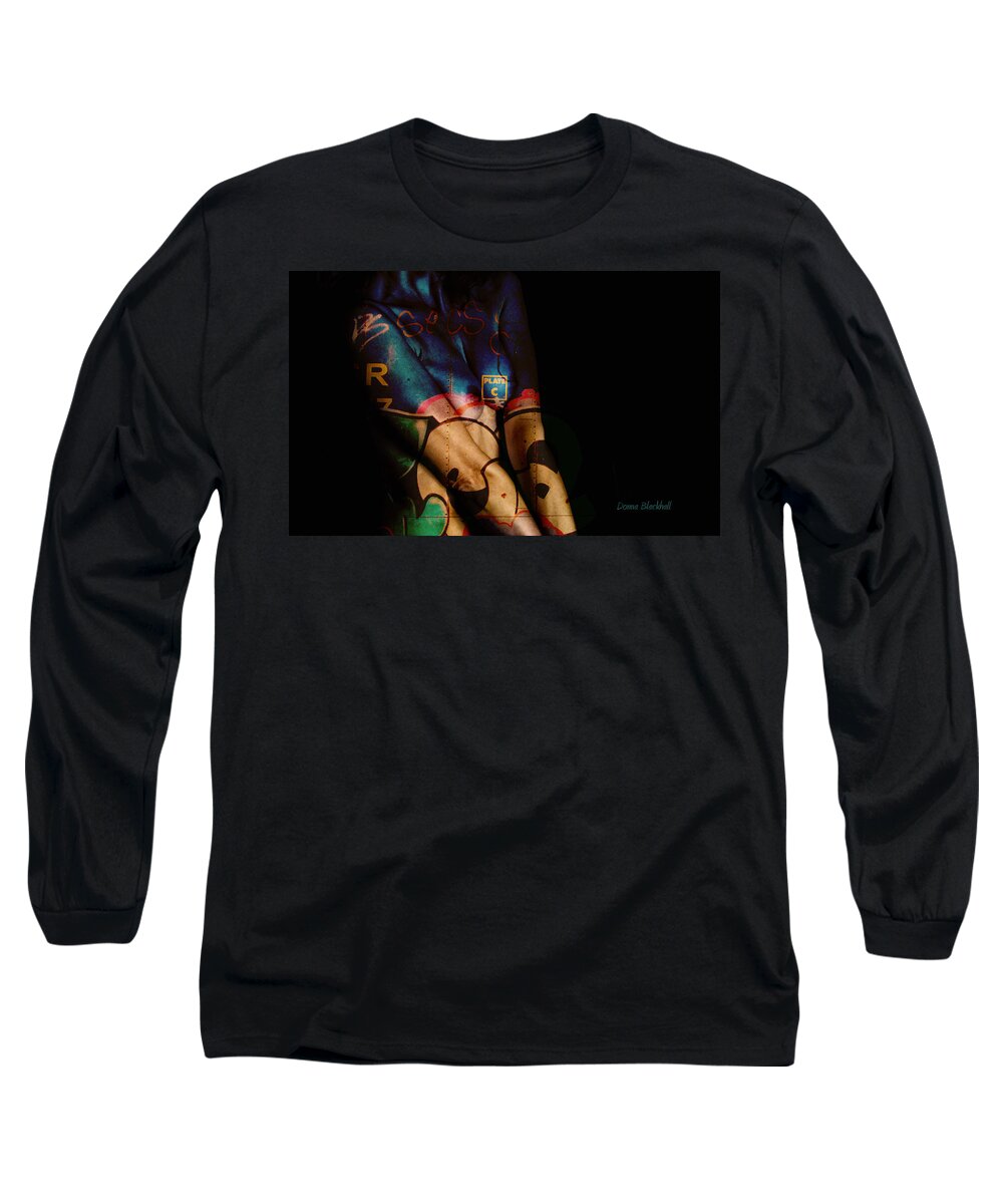 Woman Long Sleeve T-Shirt featuring the photograph The Skin I'm In by Donna Blackhall