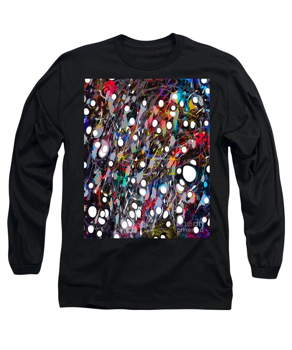 Acrylic Abstract Long Sleeve T-Shirt featuring the digital art The Soul Verses The Intellect by Yael VanGruber