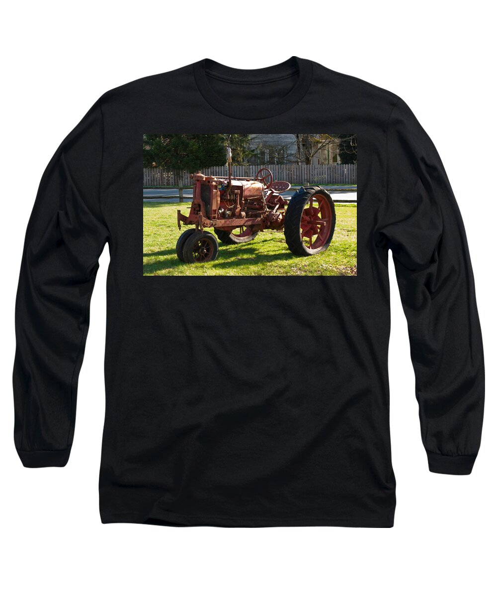 Agriculture Long Sleeve T-Shirt featuring the photograph The Tractor by Tikvah's Hope